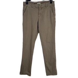 Marine Layer‎ Pants Mens 33x32 Brown Chino Stretch Straight Leg Casual Comfort